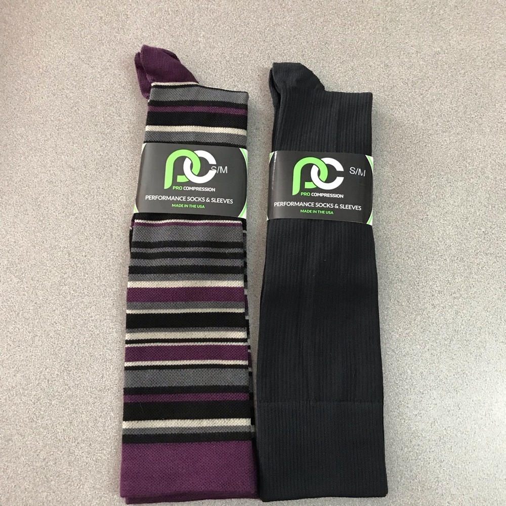 PRO COMPRESSION Compression Socks PC Dress Set of 2 S/M NWT